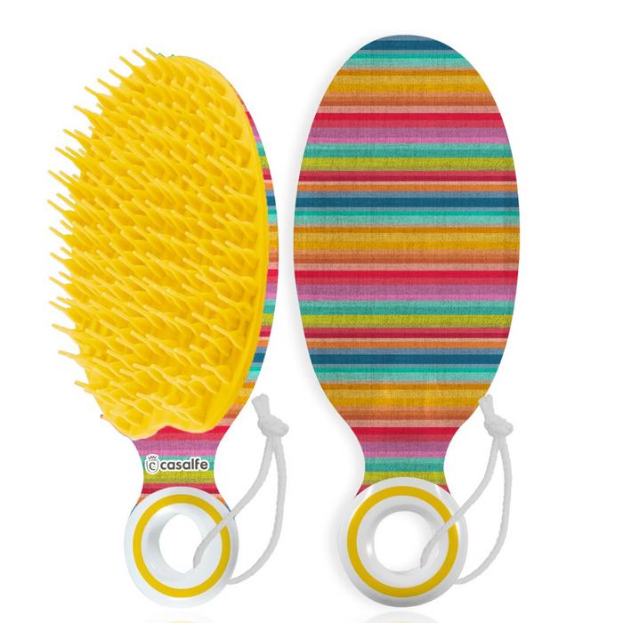 Casalfe Cepillo Desenreda Y Escurre Amarillo