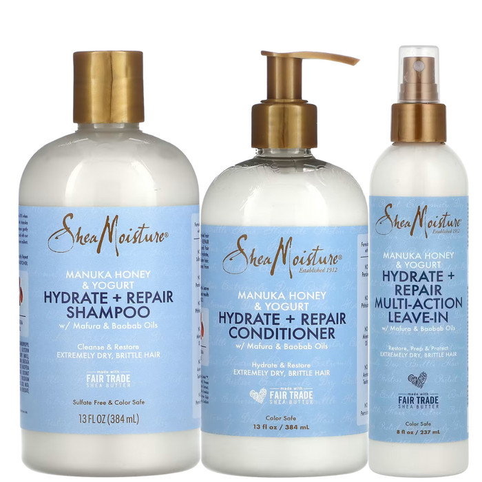 Pacote de hidratação e reparação com mel de Manuka e iogurte Shea Moisture