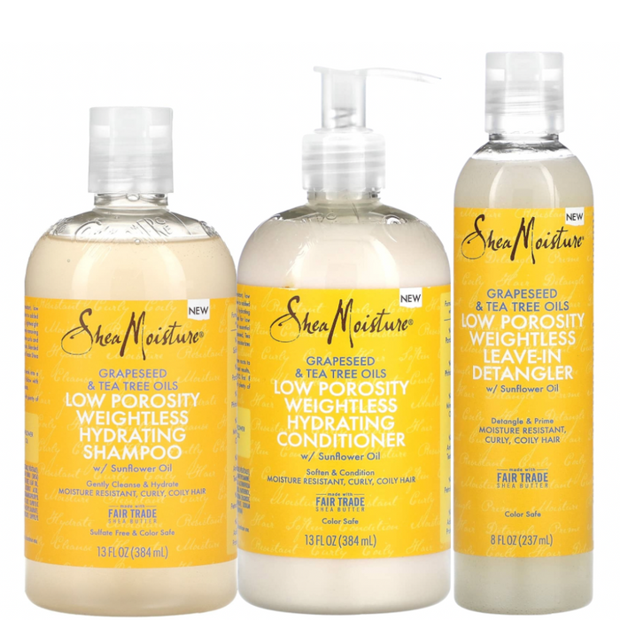 Pacote hidratante leve e de baixa porosidade com óleos de semente de uva e melaleuca Shea Moisture