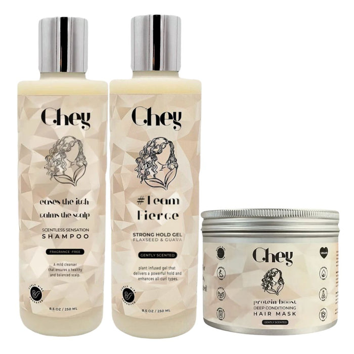 Chey Hair Care Balanced Routine Trio. - Curly Stop