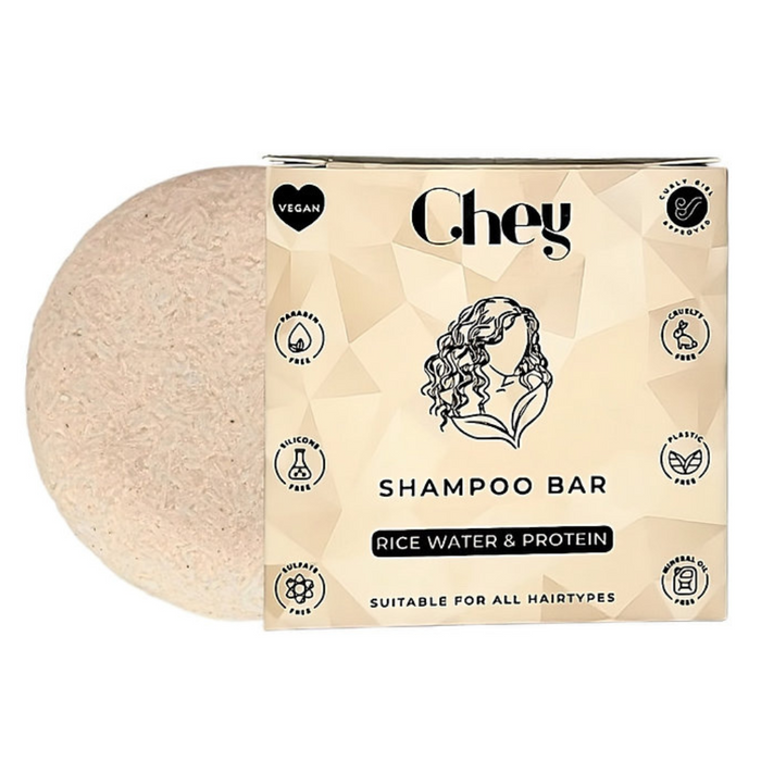Chey Shampoo Solid Bar Rice water & Protein 60g - Curly Stop