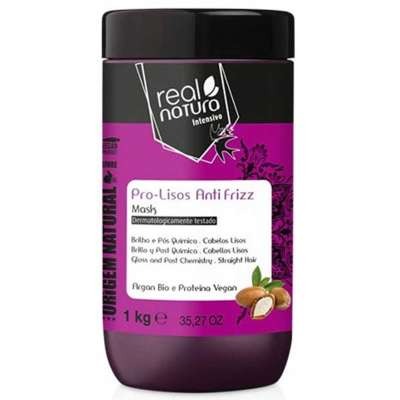 Máscara Antifrizz Pro-Smooth da Real Natura