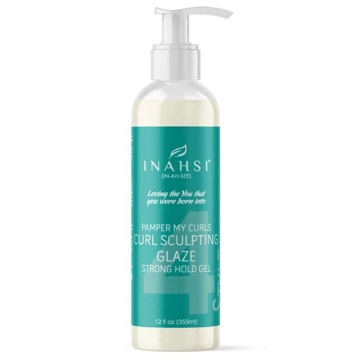 Inahsi Naturals Pamper My Curl Curl Sculpting Glaze Strong Hold Gel - Curly Stop