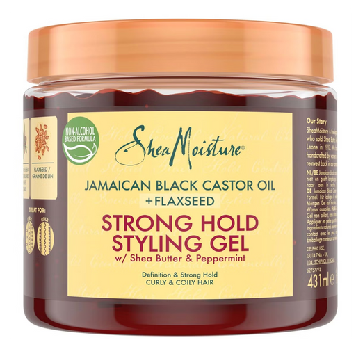 Shea Moisture Jamaican Black Castor Oil Strong Hold Gel 431ml - Curly Stop