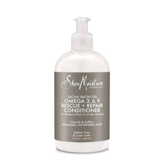 Shea Moisture Sacha Inchi Oil Omega 3, 6, 9 Rescue + Repair Conditioner 384ml - Curly Stop