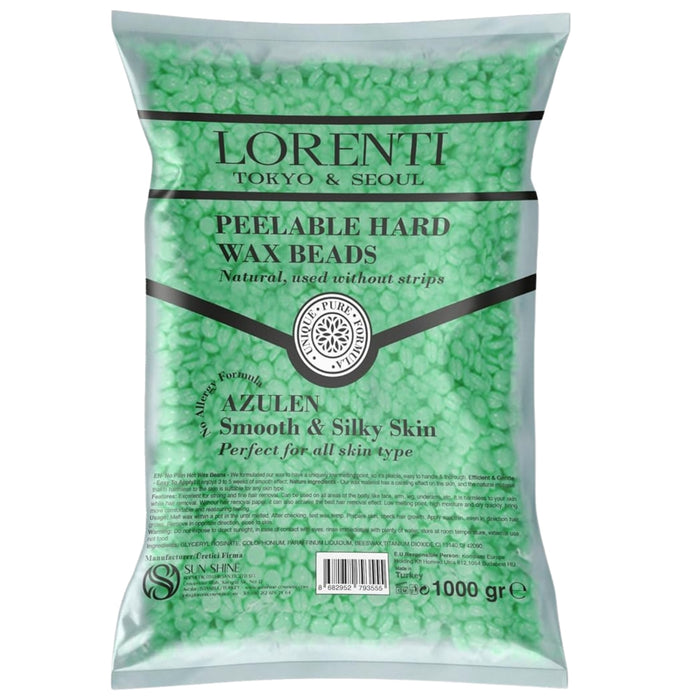 Lorenti Hair Perlas de cera depilatoria 1000 ml Azulen