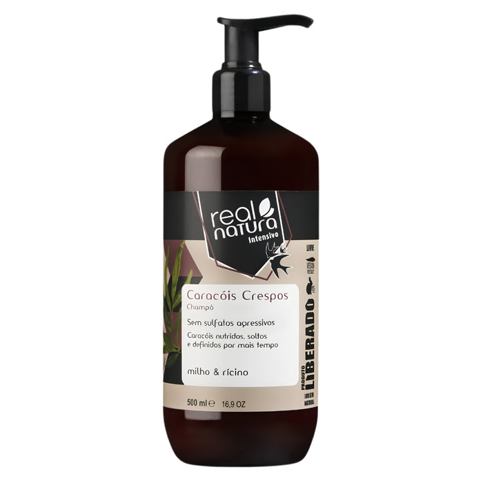 Shampoo Real Natura Caracóis Crespos 500ml