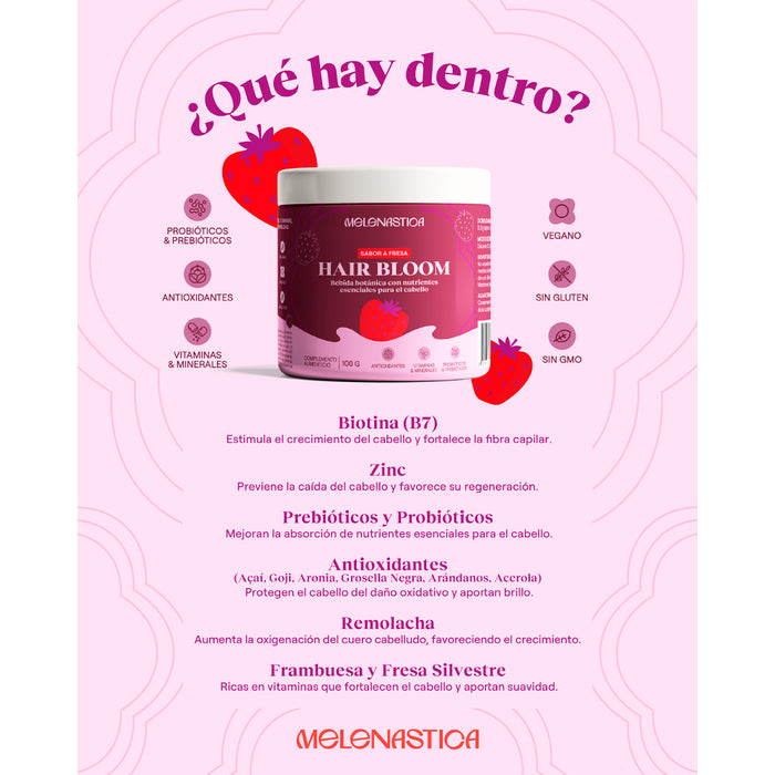 Bebida Botânica Melenastica Hair Bloom 100g