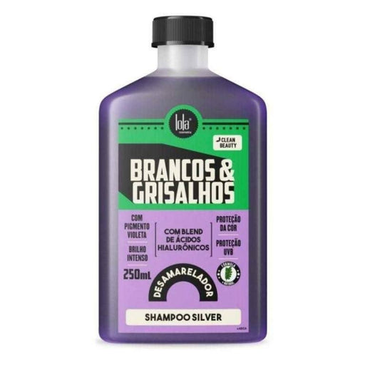 Lola Cosmetics Brancos & Grisalhos Desamarelador Champú Silver 250ml - Curly Stop