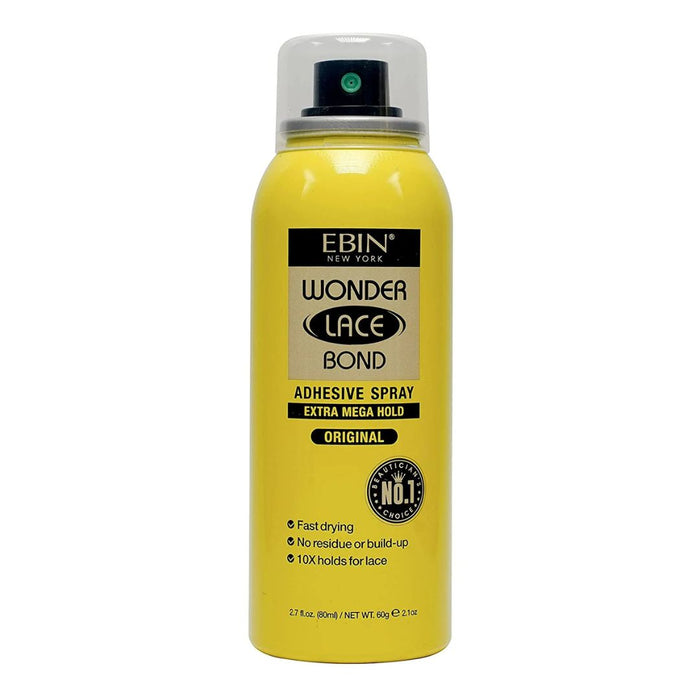 Spray Ebin Wonder Lace Bond Extra Mega Fixação Original 180ml