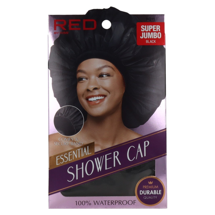 Red Kiss Essential Shower Cap Super Jumbo Black