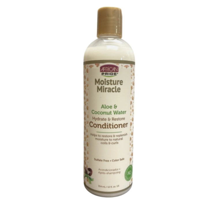 African Pride Moisture Miracle Aloe and Coconut Water Conditioner 354ml