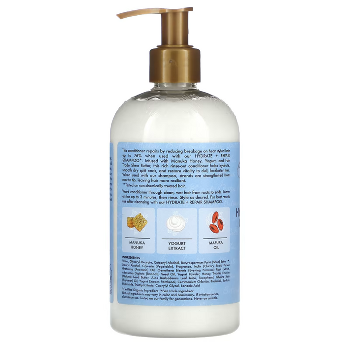 Condicionador Shea Moisture Iogurte Hidratante e Mel de Manuka + Reparador 384ml