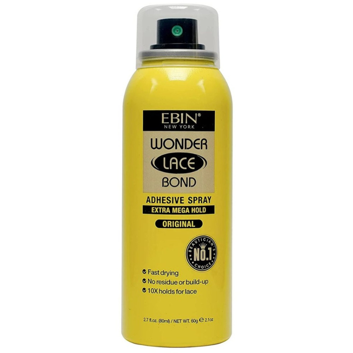 Spray Ebin Wonder Lace Bond Extra Mega Fixação Original 180ml