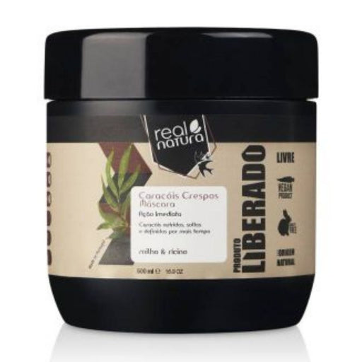 Real Natura Caracóis Crespos Mascara 500ml - Curly Stop