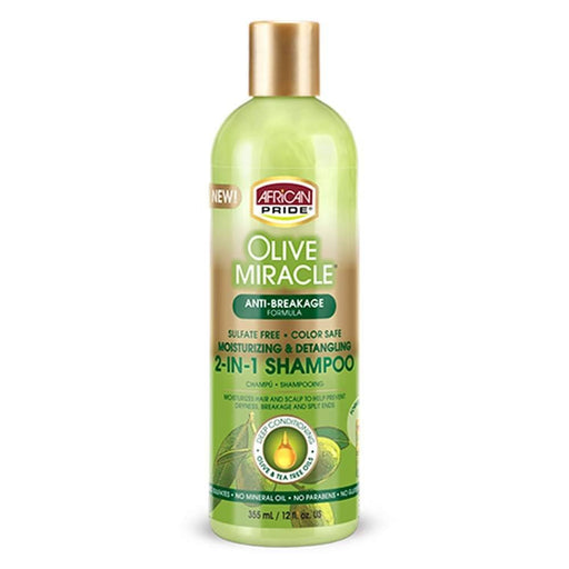 African Pride Olive Miracle 2 n 1 Shampoo 355ml - Curly Stop