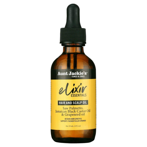 Aunt Jackie's Elixir Essentials Hair and Scalp Oil Saw Palmetto 59ml - Curly Stop