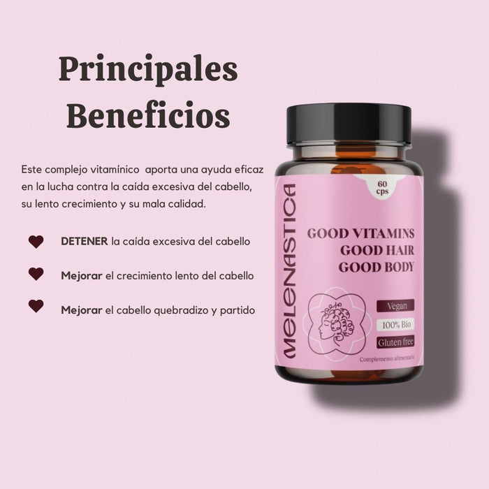 Melenastica Boas Vitaminas Bom Cabelo Bom Corpo 60cps
