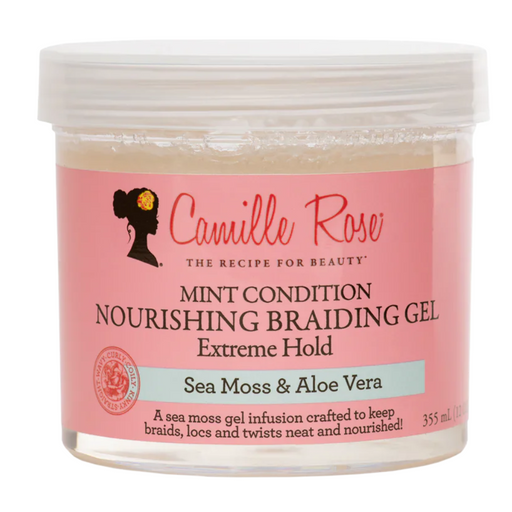 Camille Rose Mint Condition Nourishing Braiding Gel Extreme Hold 355ml - Curly Stop