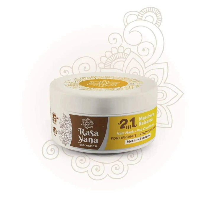 Rasayana Biocosmesi 2 em 1 Maschera Balsamo condicionador capilar fortificante