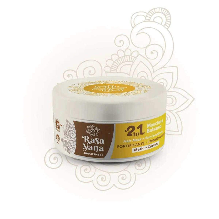 Rasayana Biocosmesi 2 em 1 Maschera Balsamo condicionador capilar fortificante