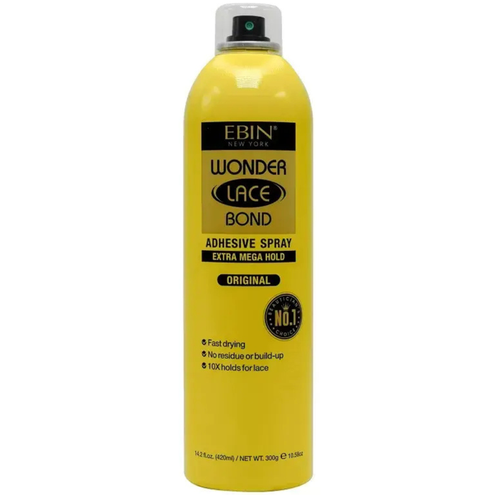 Spray Ebin Wonder Lace Bond Extra Mega Fixação Original 180ml