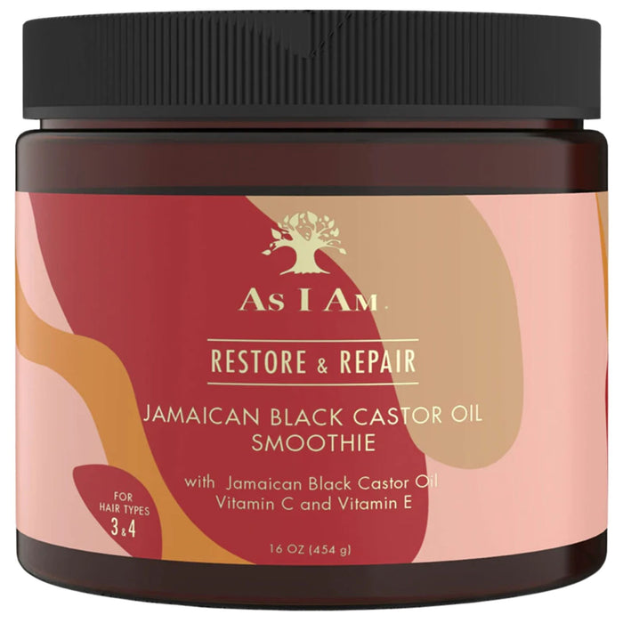 Smoothie de óleo de rícino preto jamaicano As I Am 454g
