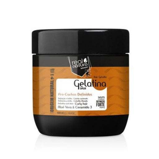 Real Natura Gelatina Pro-Cachos Definidos 500ml - Curly Stop