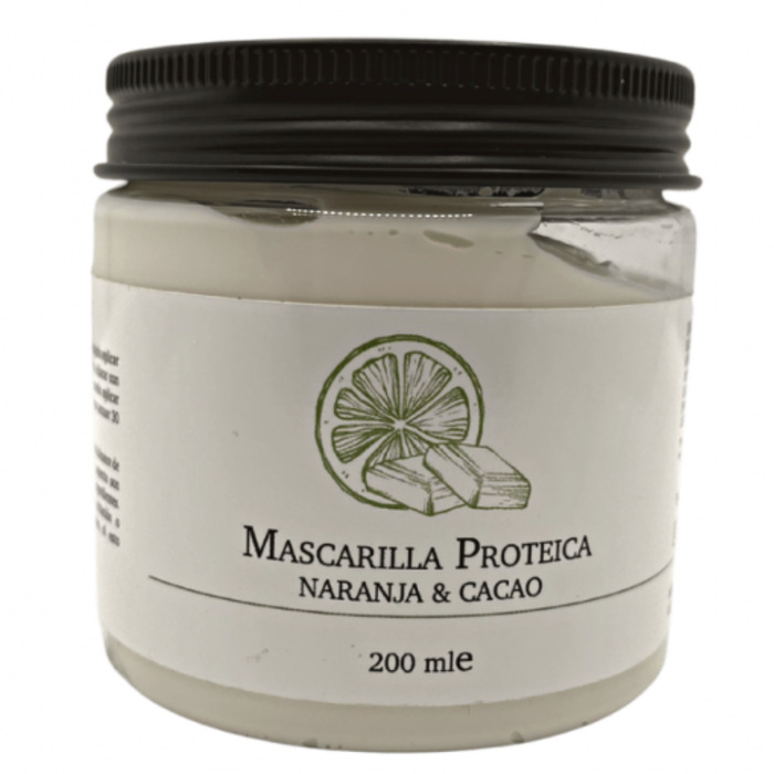 Moonpello Mascarilla proteica naranja y cacao 200ml