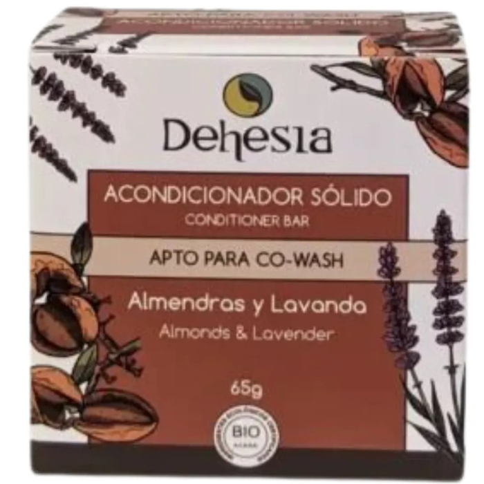 Dehesia Acondicionador / Co-wash Sólido BIO con Almendras y Lavanda 65g