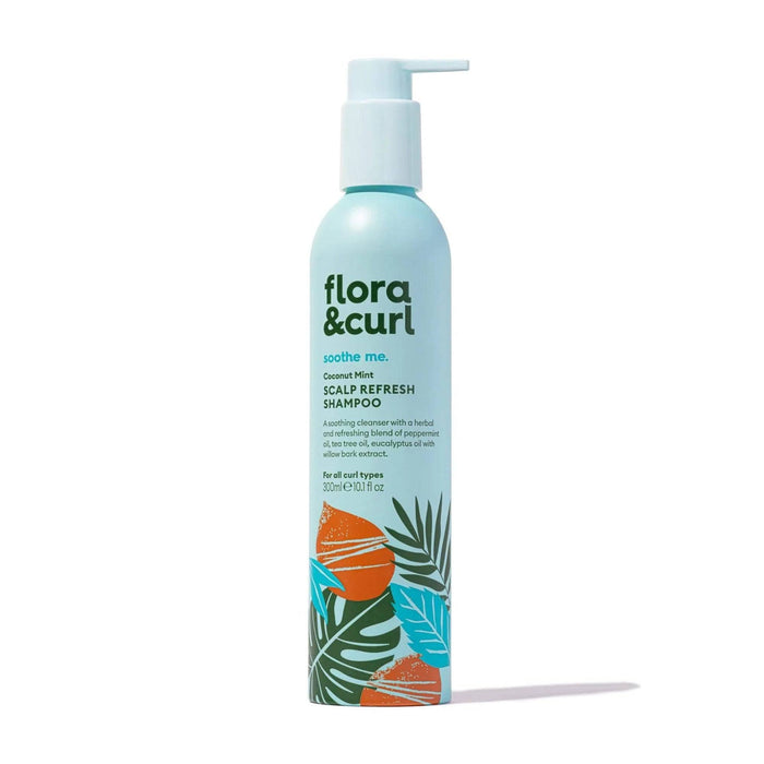 Flora & Curl Coconut Mint Refresh Scalp Cleansing Duo - Curly Stop