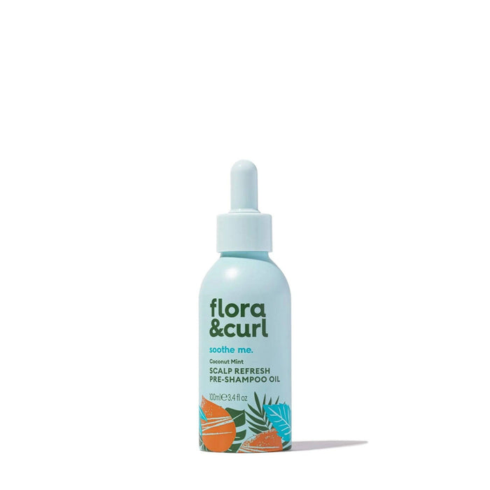 Flora & Curl Coconut Mint Scalp Refresh Pre & Post Shower Treatment Duo - Curly Stop