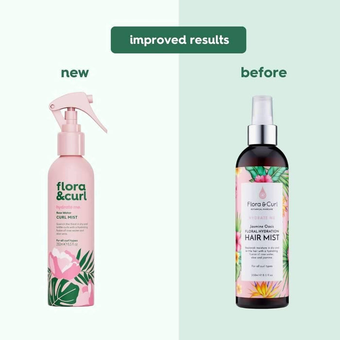 Flora & Curl Hydrate Me Rose Water Curl Mist 250ml - Curly Stop