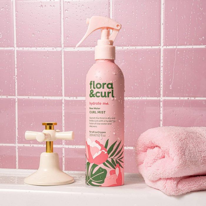 Flora & Curl Hydrate Me Rose Water Curl Mist 250ml - Curly Stop