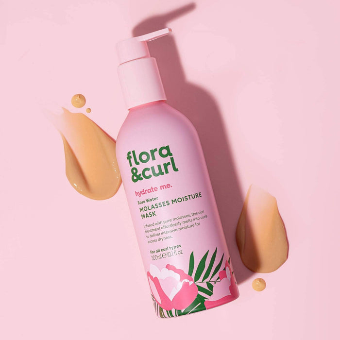 Flora & Curl Hydrate Me Rose Water Molasses Moisture Mask 300ml - Curly Stop
