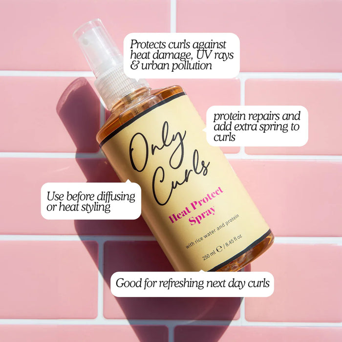 Only Curls Heat Protect Spray 250ml - Curly Stop