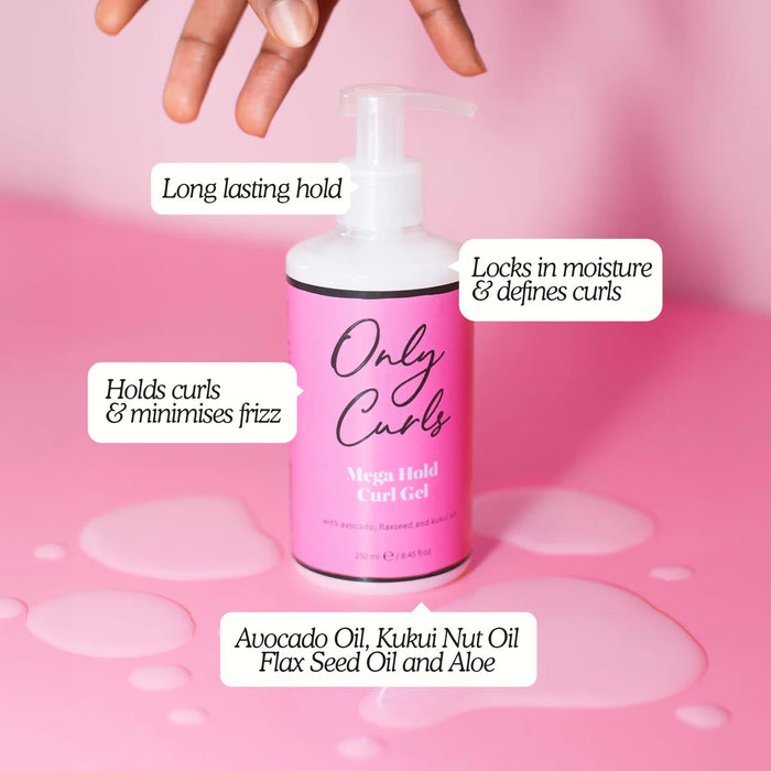 Only Curls Mega Hold Curl Gel 250ml - Curly Stop