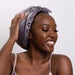Only Curls Satin Lined Hair Turban Slate Gray - Curly Stop