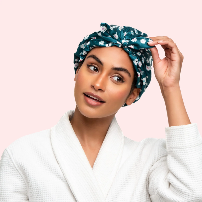 Only Curls Satin Lined Hair Turban Slate Gray - Curly Stop