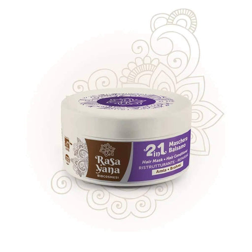 Rasayana Biocosmesi 2 in 1 Maschera Balsamo Hair Conditioner Ristrutturante - Curly Stop