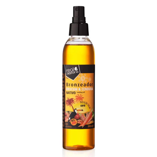 Real Natura Óleo Bronzeador Urucum + Cenoura (LSF15) - Curly Stop