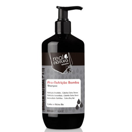 Real Natura Pro-Nutriçao Bomba Champú 500ml - Curly Stop