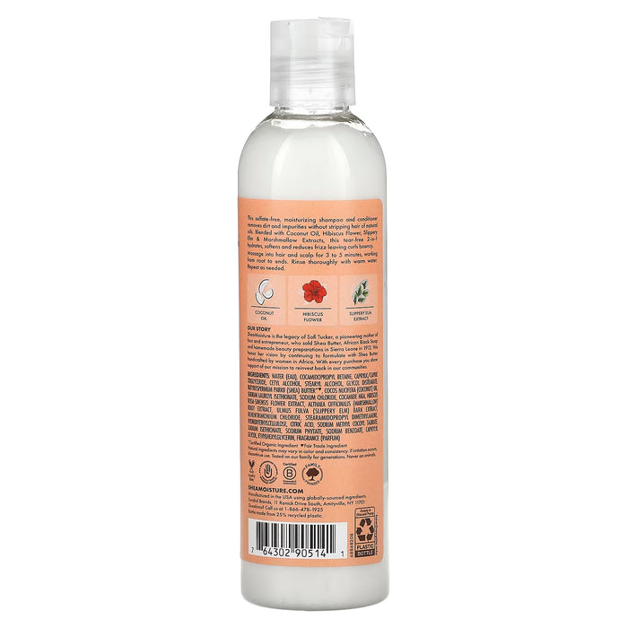 Shea Moisture Coconut & Hibiscus Kids 2 In 1 Champú & Acondicionador 236ml - Curly Stop