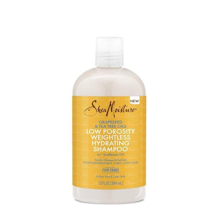 Shea Moisture Low Porosity Weightless Champú 384ml - Curly Stop