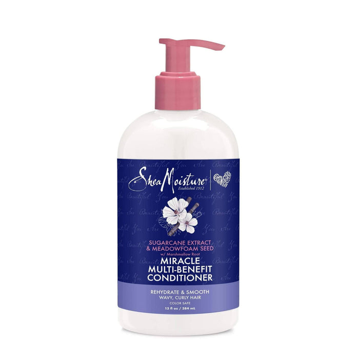 Shea Moisture Sugarcane Extract & Meadowfoamd Seed Miracle Conditioner 384ml - Curly Stop