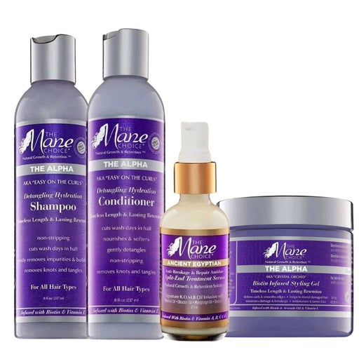 The Mane Choice: The Alpha Collection & Ancient Egyptian Split End Treatment Serum - Curly Stop