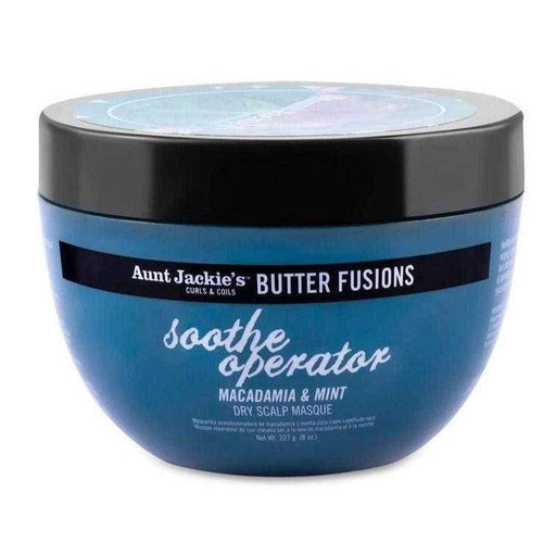 Aunt Jackie's Butter Fusions Soothe Operator Macadamia & Mint Mascarilla 227g - Curly Stop