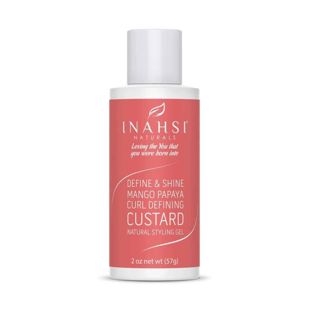 Inahsi Naturals Define & Shine Mango Papaya Curl Defining Custard - Curly Stop