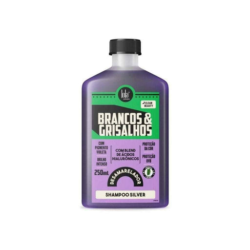 Lola Cosmetics Brancos & Grisalhos Desamarelador Champú Silver 250ml - Curly Stop